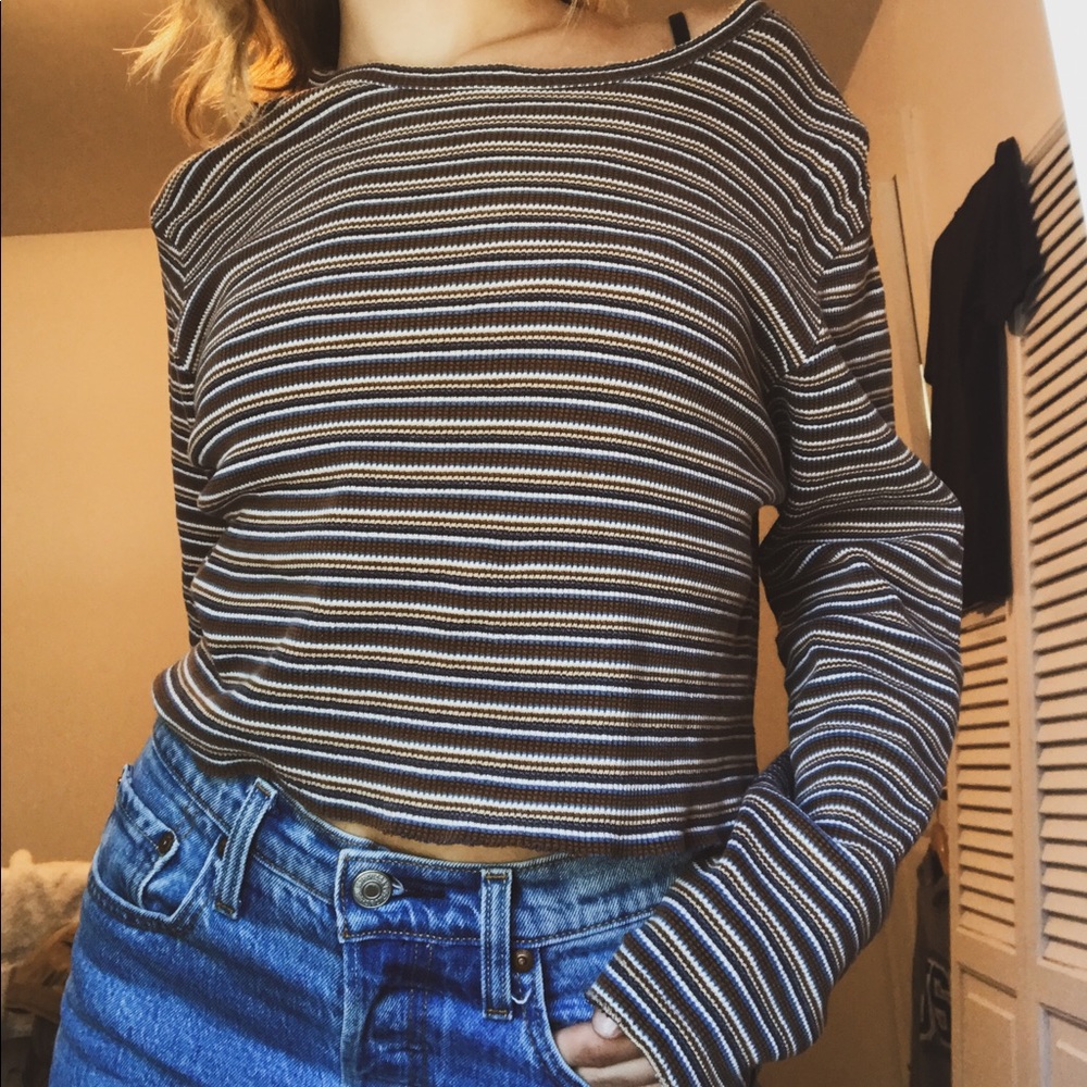 Striped crop top